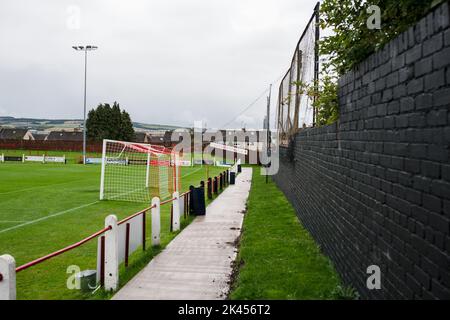 Bonnyrigg Rose Athletic est un club de football de la ville de Bonnyrigg, Midlothian. Ils jouent dans la Ligue écossaise deux et jouent au parc New Dundas. Banque D'Images