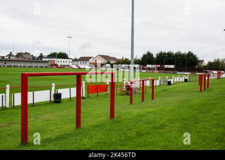 Bonnyrigg Rose Athletic est un club de football de la ville de Bonnyrigg, Midlothian. Ils jouent dans la Ligue écossaise deux et jouent au parc New Dundas. Banque D'Images