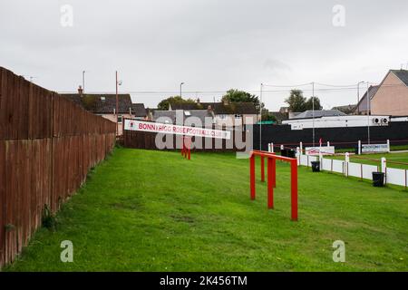 Bonnyrigg Rose Athletic est un club de football de la ville de Bonnyrigg, Midlothian. Ils jouent dans la Ligue écossaise deux et jouent au parc New Dundas. Banque D'Images