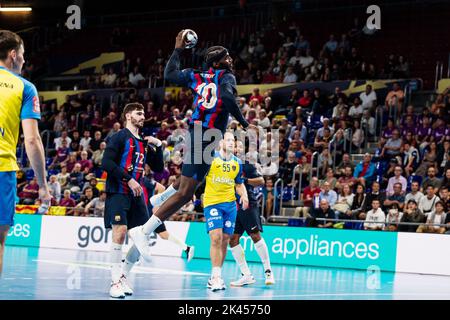 Dika Mem du FC Barcelone en action pendant le match de handball de la Ligue des champions de l'EHF entre le FC Barcelone et RK Celje Pivovarna Lasko sur 29 septembre 2022 au Palau Blaugrana à Barcelone, Espagne - photo: Javier Borrego/DPPI/LiveMedia Banque D'Images