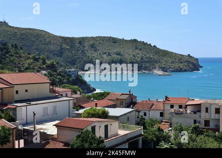 Palinuro - Promontorio di Capo Palinuro dal Bar Santa Caterina Banque D'Images