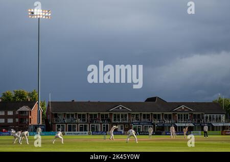 Vue générale du terrain du comté d'Incora, Derby, lors d'un match de championnat du comté entre Derbyshire et Leicestershire Banque D'Images