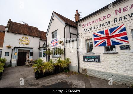 Le pub des trois Lions de Farncombe, Godalming, Surrey, Angleterre, Royaume-Uni Banque D'Images