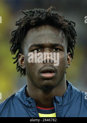 DUSSELDORF - Jackson Porozo de l'Equateur pendant le match international amical entre le Japon et l'Equateur à l'arène de Dusseldorf sur 27 septembre 2022 à Dusseldorf, Allemagne. ANP | hauteur néerlandaise | Maurice van Steen Banque D'Images