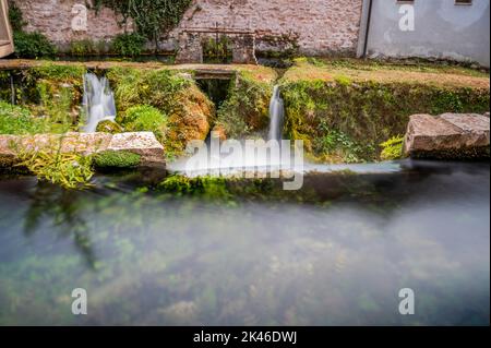 Rasiglia. Petit village des sources. Ombrie Banque D'Images