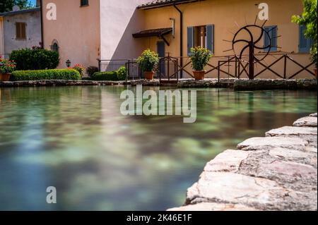 Rasiglia. Petit village des sources. Ombrie Banque D'Images