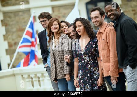 Dinard, France. 30th septembre 2022. Festival du jury, Jose Garcia, Jose Garcia, Alice Pol, Adrian Lester, Hugo Gelin, Sofia Essaidi, George Blagden, Oulaya Amamra au Festival du film britannique de 33rd sur 30 septembre 2022 à Dinard, France. Photo de Franck Castel/ABACAPRESS.COM crédit: Abaca Press/Alay Live News Banque D'Images