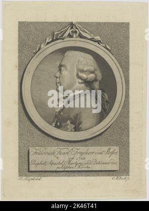 Portrait de Friedrich Karl Freyherr von Moser Banque D'Images