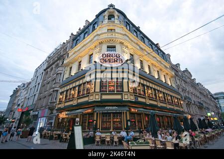 Drug Opera restaurant à Bruxelles, Belgique Banque D'Images