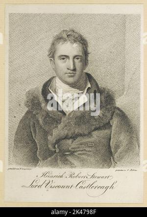 Portrait de Heinrich Robert Stewart, Lord Viscount Castlereagh Banque D'Images