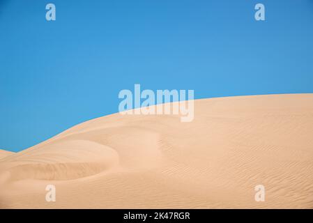 Dunes rougeâtres du désert de Wahiba Sands (Sharqiya Sands) dans le sud-est de l'Oman Banque D'Images