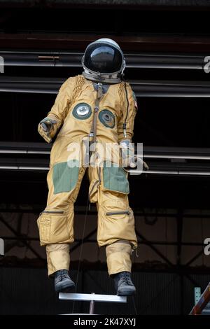Un costume de vol pour un A-12 Oxcart situé au Minnesota Air National Guard Museum Banque D'Images