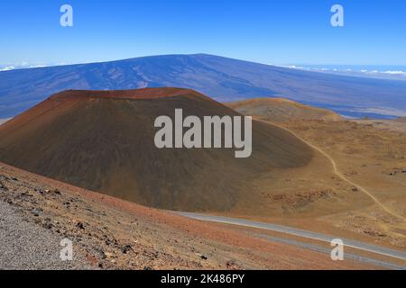 Impressions pittoresques du paysage magique de Mauna Kea, Big Island HI Banque D'Images