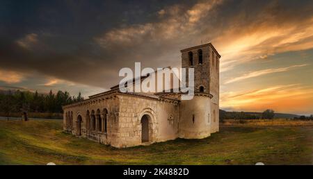 Eglise notre-Dame de Las Vegas, Santiluce de Pedraza, province de Segovia, Castilla y León, Espagne Banque D'Images