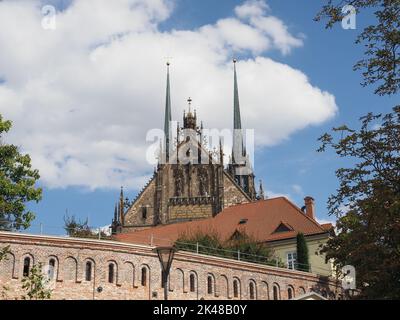 Katedrala svateho Petra une traduction Pavla Cathédrale Saint Pierre et Paul à Brno, République Tchèque Banque D'Images