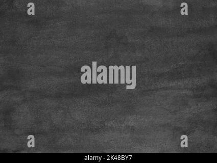 Texture d'arrière-plan gris foncé aquarelle. Fond de page monochrome. Peinture ancienne aquarelle abstraite. Taches sur le papier. Banque D'Images