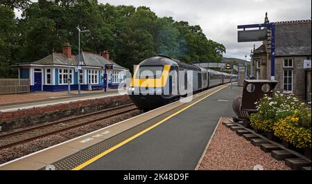 Gare de Pitlochry, Perthshire, Perth et Kinross, Écosse, Royaume-Uni Banque D'Images