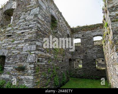 Les ruines d'un bâtiment en Irlande. Architecture européenne ancienne. Les ruines d'Arundel grain Store, près de Clonakilty, West Cork.The 16th Century Banque D'Images