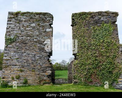 Les ruines d'un bâtiment. Architecture européenne ancienne. Les ruines de Arundel grain Store, près de Clonakilty, West Cork.The 16th Century grain Store. Banque D'Images