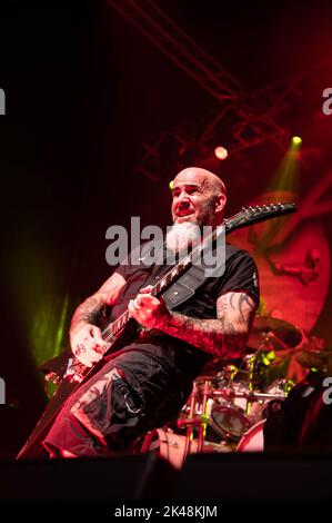 Glasgow, Royaume-Uni. 30th septembre 2022. Anthrax - O2 Academy Glasgow 30th septembre 2022 crédit : Glasgow Green à l'heure d'hiver/Alamy Live News Banque D'Images