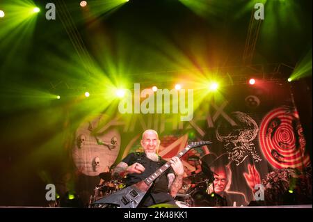 Glasgow, Royaume-Uni. 30th septembre 2022. Anthrax - O2 Academy Glasgow 30th septembre 2022 crédit : Glasgow Green à l'heure d'hiver/Alamy Live News Banque D'Images