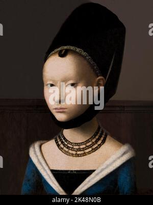 Portrait d'une jeune dame, Petrus Christus, vers 1470, Gemaldegalerie, Berlin, Allemagne, Europe Banque D'Images