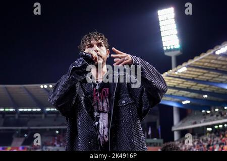 BRUXELLES, BELGIQUE - SEPTEMBRE 22 : Oscar et le Loup après la Ligue des Nations de l'UEFA Un match du Groupe 4 entre la Belgique et le pays de Galles au Stade Roi Baudouin sur 22 septembre 2022 à Bruxelles, Belgique (photo de Joris Verwijst/Orange Pictures) Banque D'Images