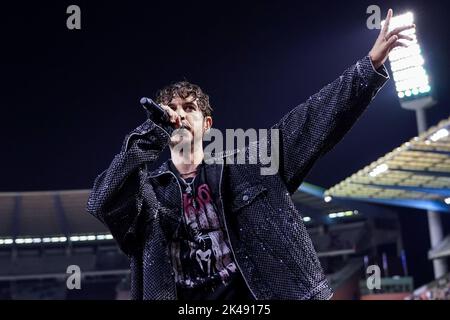 BRUXELLES, BELGIQUE - SEPTEMBRE 22 : Oscar et le Loup après la Ligue des Nations de l'UEFA Un match du Groupe 4 entre la Belgique et le pays de Galles au Stade Roi Baudouin sur 22 septembre 2022 à Bruxelles, Belgique (photo de Joris Verwijst/Orange Pictures) Banque D'Images