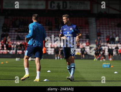 Bournemouth, Royaume-Uni. Dorset, Royaume-Uni. 01st octobre 2022. 1st octobre 2022 ; Stade Vitality, Boscombe, Dorset, Angleterre : football de premier ministre, AFC Bournemouth contre Brentford: Ivan Toney de Brentford Warming up Credit: Action plus Sports Images/Alay Live News Credit: Action plus Sports Images/Alay Live News Banque D'Images