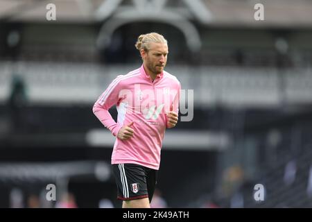 Craven Cottage, Fulham, Londres, Royaume-Uni. 1st octobre 2022. Premier League football, Fulham contre Newcastle United ; Tim REAM de Fulham se réchauffe avant le lancement du crédit : action plus Sports/Alay Live News Banque D'Images