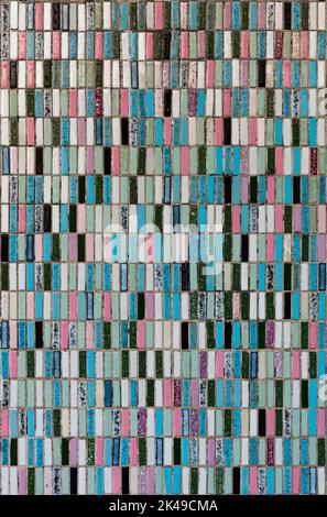 Photographie de mosaïques de couleur pastel Banque D'Images