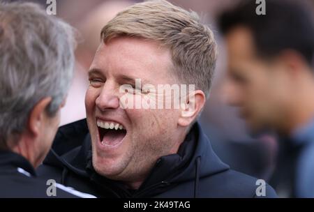 Londres, Royaume-Uni. 01st octobre 2022. Eddie Howe (entraîneur-chef de Newcastle) au match de Fulham contre Newcastle United EPL, à Craven Cottage, Londres, Royaume-Uni sur 1 octobre 2022 Credit: Paul Marriott/Alay Live News Banque D'Images