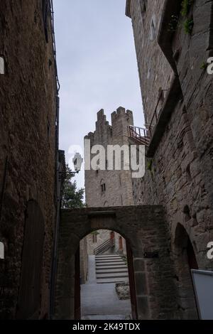 Cité médiévale historique forte de Carcassonne, Aude, Occitanie, Sud de la France. Patrimoine mondial de l'UNESCO Banque D'Images