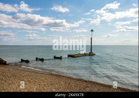 Tuyau d'évacuation des eaux pluviales au Southsea Hampshire Banque D'Images