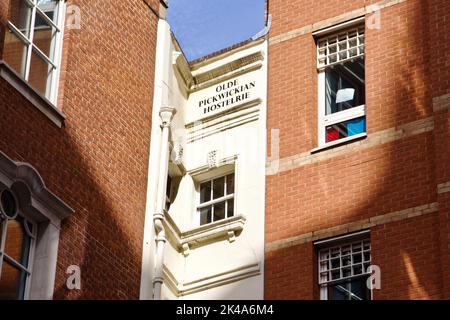 Olde Pickwickian Hostelrie at the George and Vulture est mentionné dans les Pickwick Papers de Charles Dickens Banque D'Images