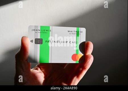 Carte de partenariat John Lewis / Waitrose Banque D'Images
