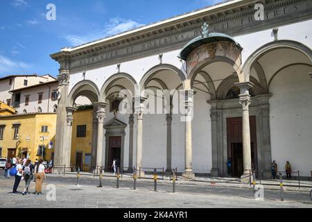 Basilique della Santissima Annunziata (basilique de la très Sainte Annonciation) Florence Italie Banque D'Images