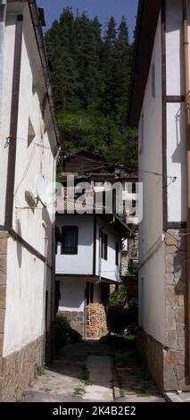 Shiroka Laka est un village dans le sud de la Bulgarie, situé dans la municipalité de Smolyan, Smolyan Province. Banque D'Images