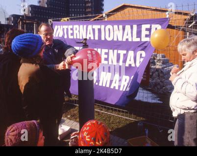 Pour l'égalité des droits. Ici sur 7. 3. 1987 à Dortmund, Dortmund. Journée internationale de la femme Banque D'Images