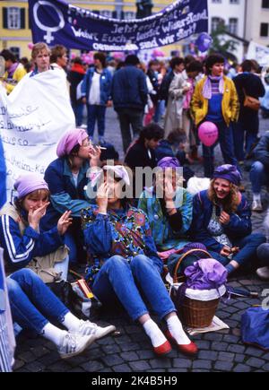 Ici, le 7 3 1987 pour la Journée internationale de la femme de Dortmund Banque D'Images