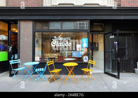 Pâtisserie Claude, 187 West 4th St, New York, New York, New York photo d'une pâtisserie dans le quartier de Greenwich Village à Manhattan. Banque D'Images