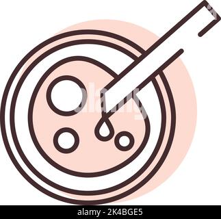 Microbiologie biochimique, illustration, vecteur sur fond blanc. Illustration de Vecteur