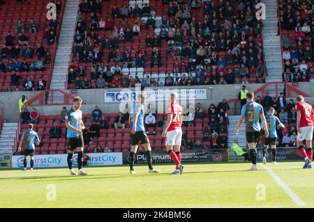 Swindon Town / Northampton Town, au County Ground Swindon. Un jeu à la maison pour Swindon malgré la perte de 2,1. (Terry Scott/SPP) crédit : SPP Sport Press photo. /Alamy Live News Banque D'Images