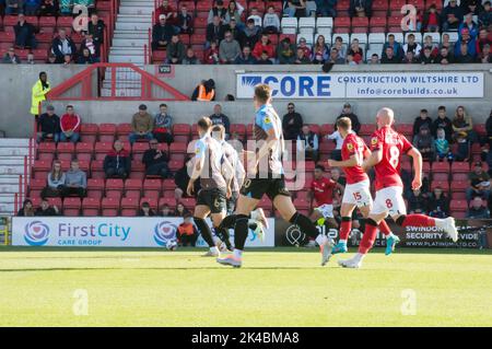 Swindon Town / Northampton Town, au County Ground Swindon. Un jeu à la maison pour Swindon malgré la perte de 2,1. (Terry Scott/SPP) crédit : SPP Sport Press photo. /Alamy Live News Banque D'Images