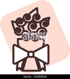 Fête des femmes, illustration, vecteur sur fond blanc. Illustration de Vecteur