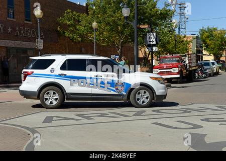 Véhicule du service de police de l'Arizona Winslow Banque D'Images