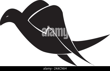 logo vectoriel moderne minimaliste oiseau Illustration de Vecteur
