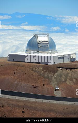 Impressions pittoresques du paysage magique de l'observatoire Mauna Kea, Big Island HI Banque D'Images