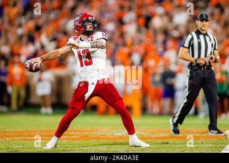 Clemson, Caroline du Sud, États-Unis. 1st octobre 2022. Le match de football de la NCAA au Memorial Stadiun à Clemson, SC. (Scott Kinser/CSM). Crédit : csm/Alay Live News Banque D'Images