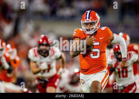 Clemson, Caroline du Sud, États-Unis. 1st octobre 2022. Le match de football de la NCAA au Memorial Stadiun à Clemson, SC. (Scott Kinser/CSM). Crédit : csm/Alay Live News Banque D'Images